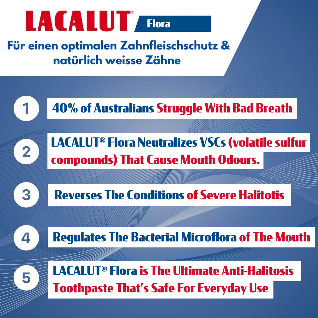 LACALUT® FLORA - Halitosis / Bad Breath Mouthwash - 2 x 300ml