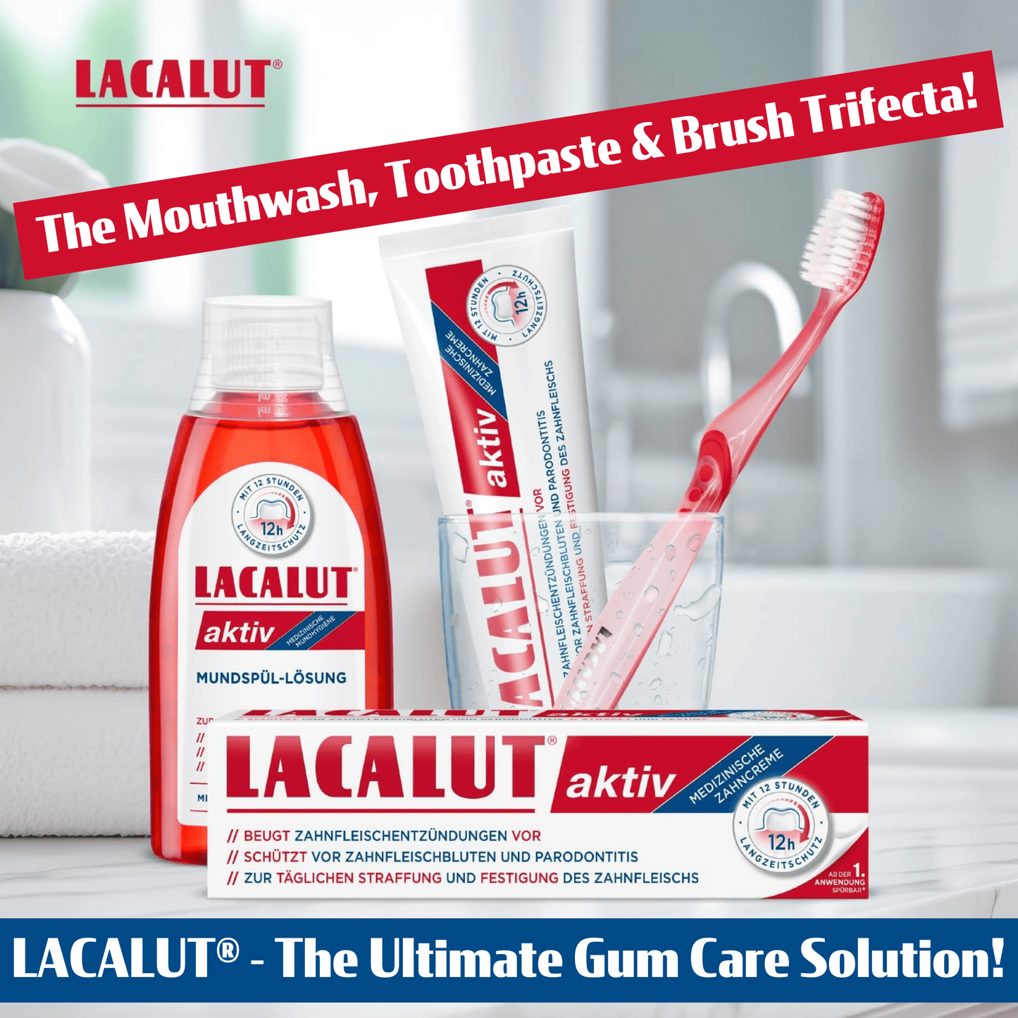 LACALUT® Aktiv 10ml Travel Size