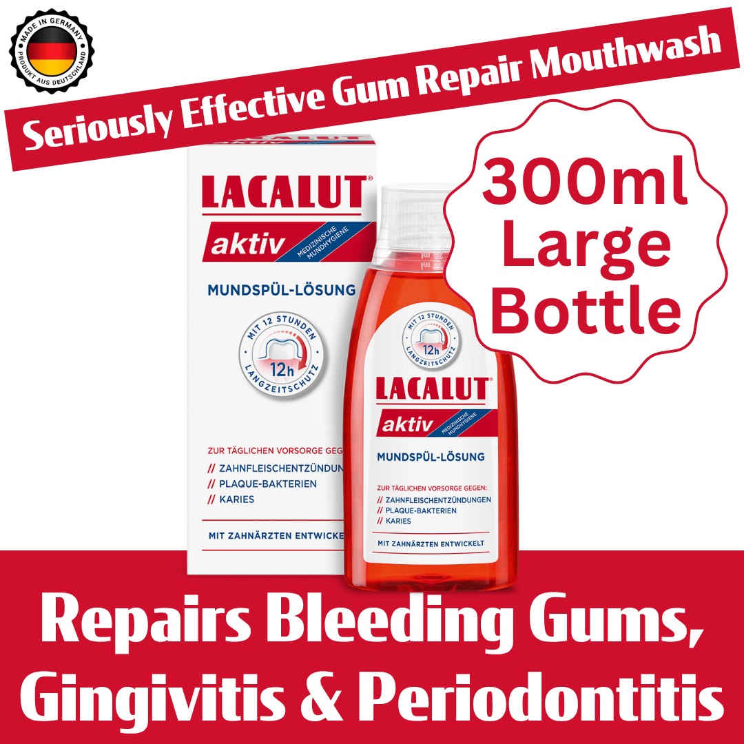 Best mouthwash for gingivitis in Australia — LACALUT AKTIV gum mouthwash