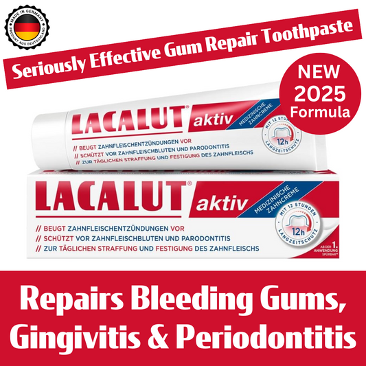 Gingivitis Toothpaste For Gum Disease | Tightens & Strengthens Gums | LACALUT® AKTIV 75ml