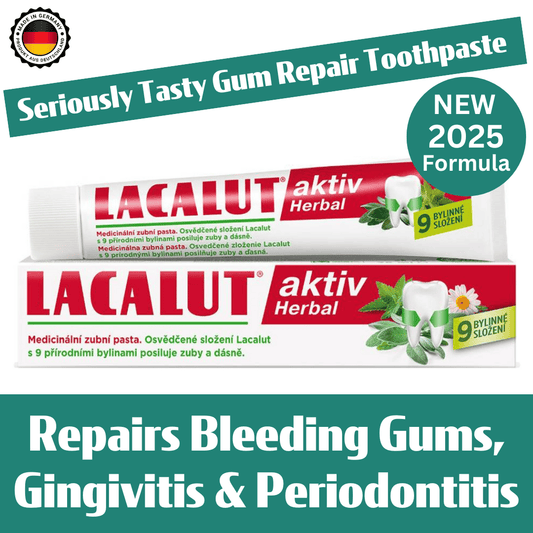 HERBAL Toothpaste For Gum Disease | Aromatherapy Brushing Experience | LACALUT® HERBAL 75ml