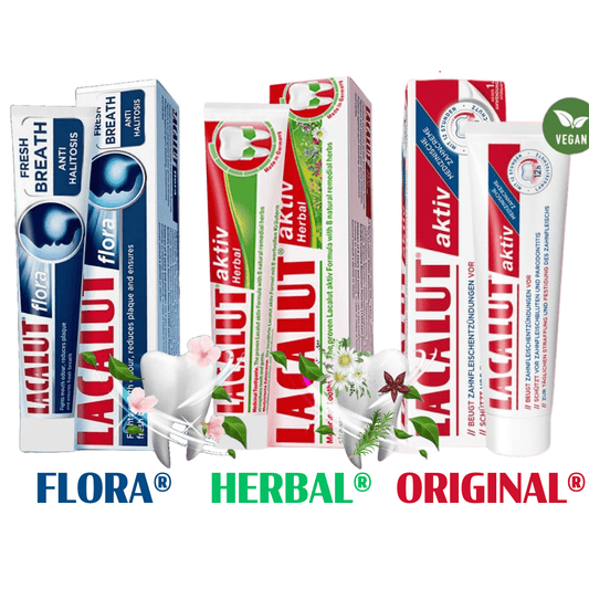 LACALUT® Discovery Trio | All 3 Flavours in One Pack | 3 x 75ml Tubes