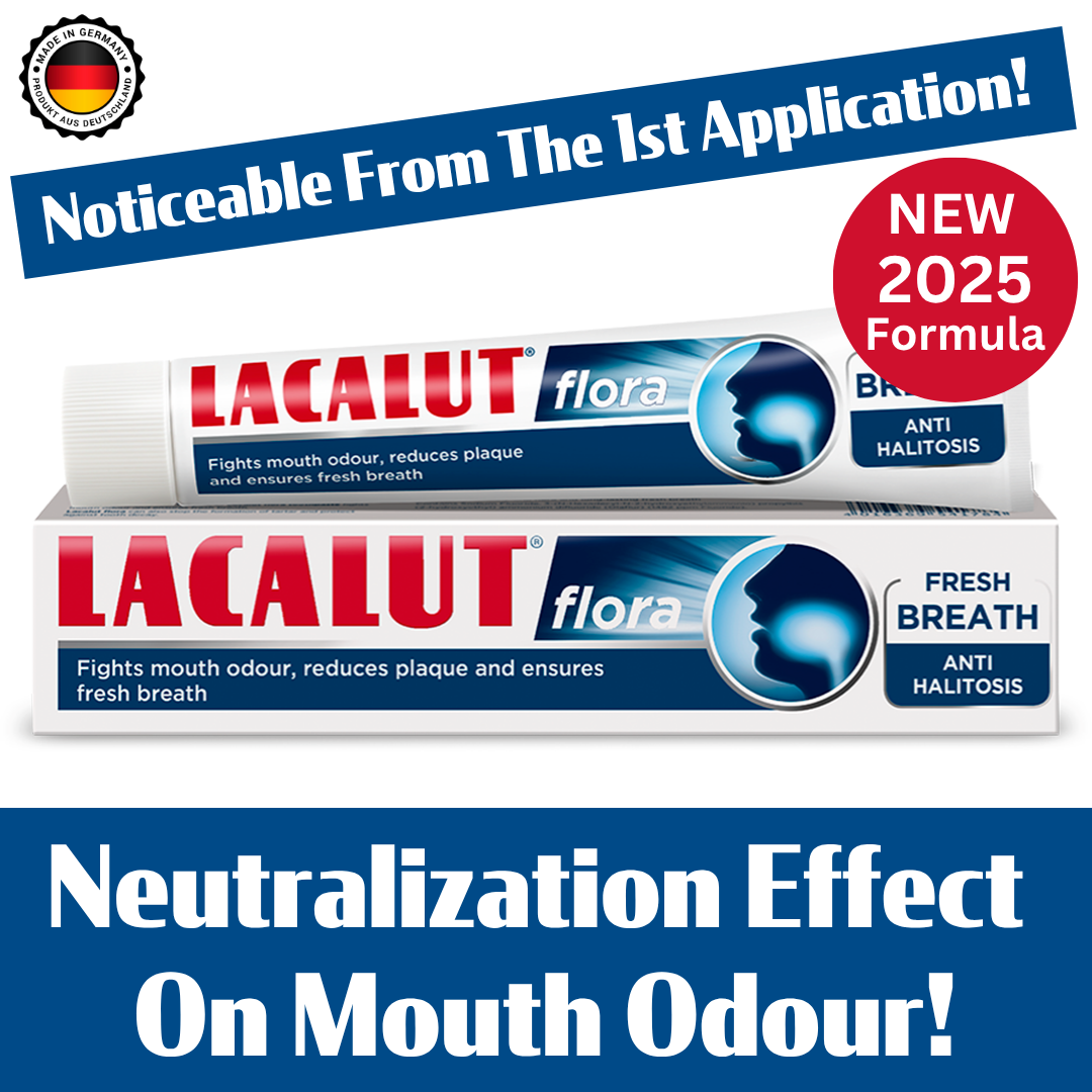 LACALUT® FLORA Halitosis Toothpaste - 3 x 75ml