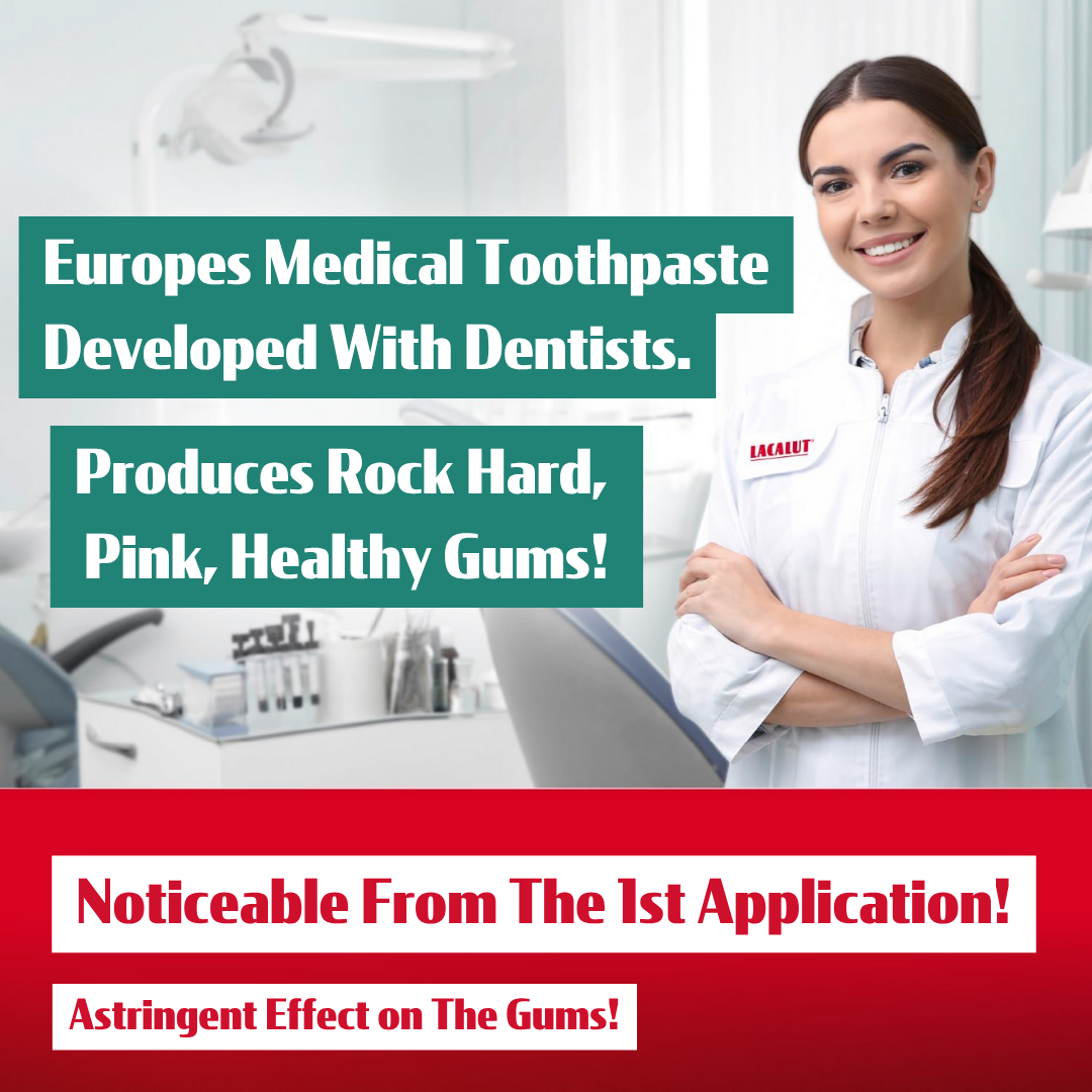 LACALUT® AKTIV HERBAL Gingivitis Toothpaste - 3 x 75ml