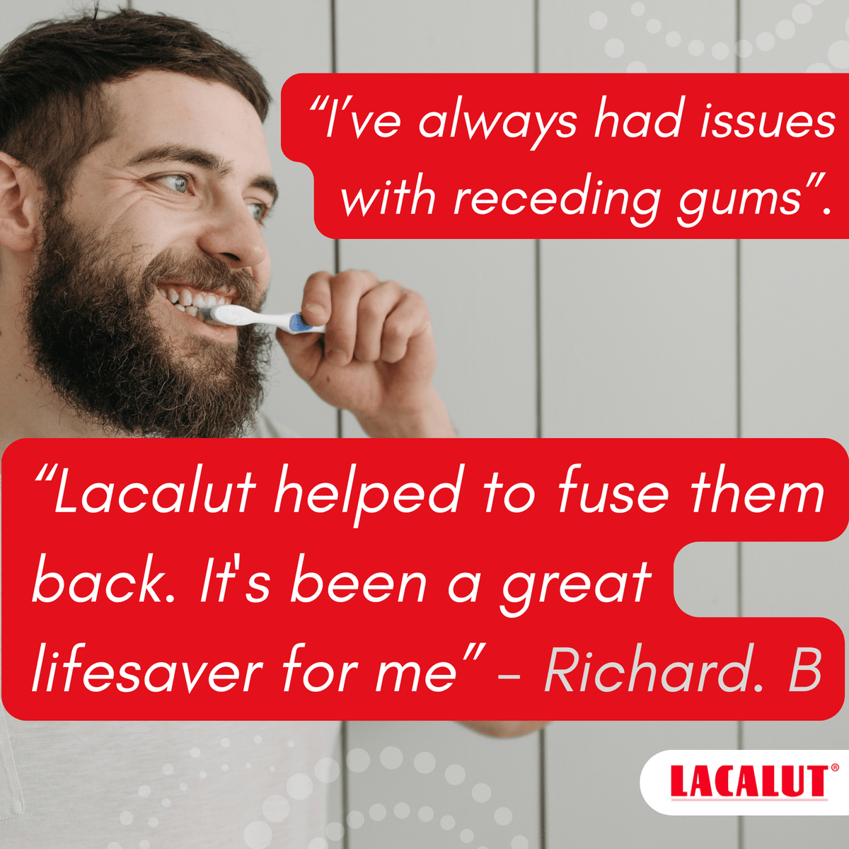 LACALUT® CDU Pack - 40 x 10ml Travel Size Gingivitis Toothpaste For Gum Disease (view 17)