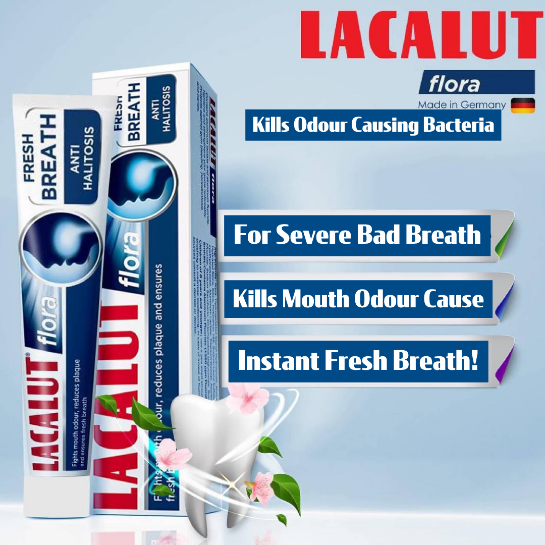 LACALUT® FLORA - Halitosis / Bad Breath Mouthwash - 2 x 300ml