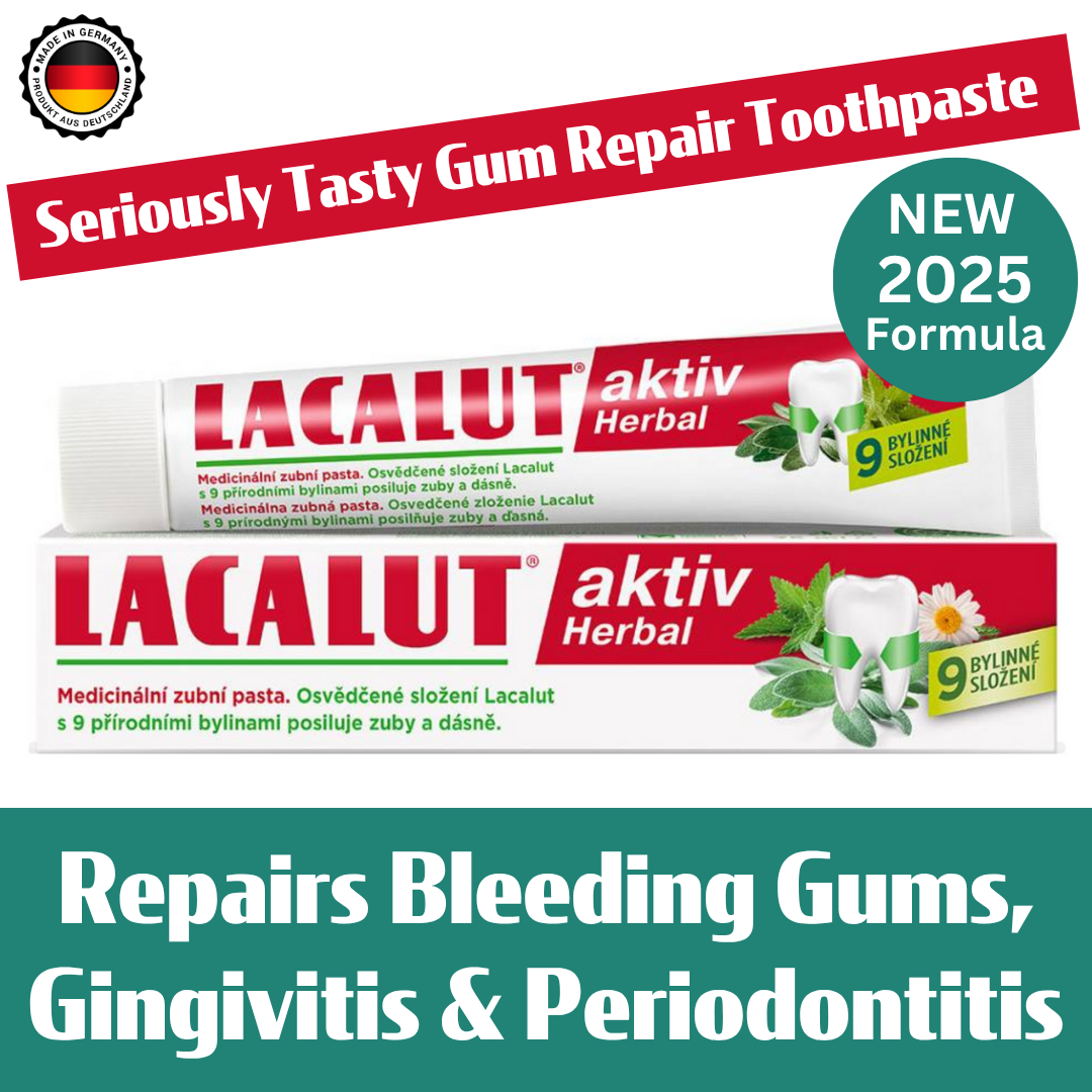 LACALUT® AKTIV HERBAL Gingivitis Toothpaste - 3 x 75ml