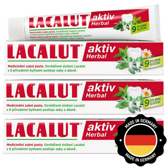 LACALUT® AKTIV HERBAL Gingivitis Toothpaste - 3 x 75ml