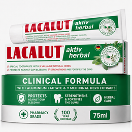 HERBAL Toothpaste For Gum Disease | Aromatherapy Brushing Experience | LACALUT® HERBAL 75ml