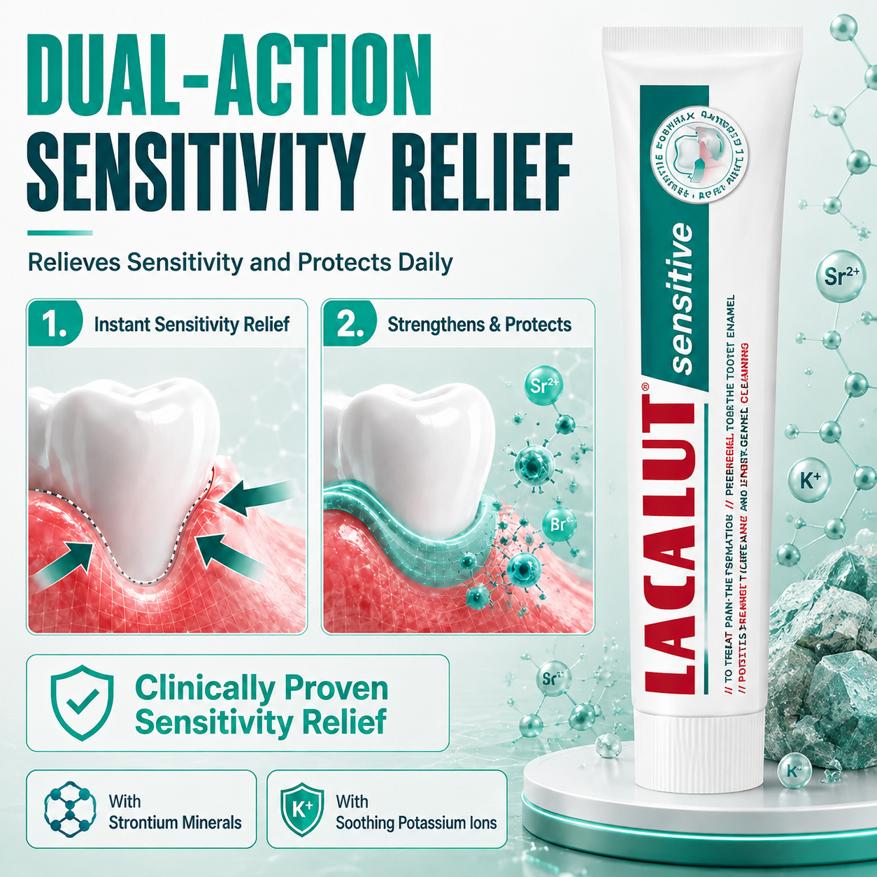 LACALUT® SENSITIVE 75ml — Sensitivity Toothpaste For Sensitive Teeth (view 4)