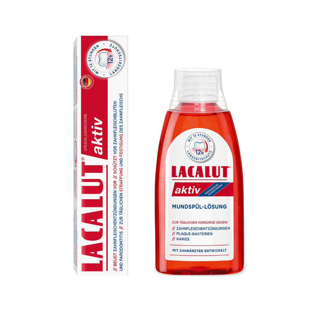 LACALUT AKTIV 2-Part Kit — toothpaste and mouthwash
