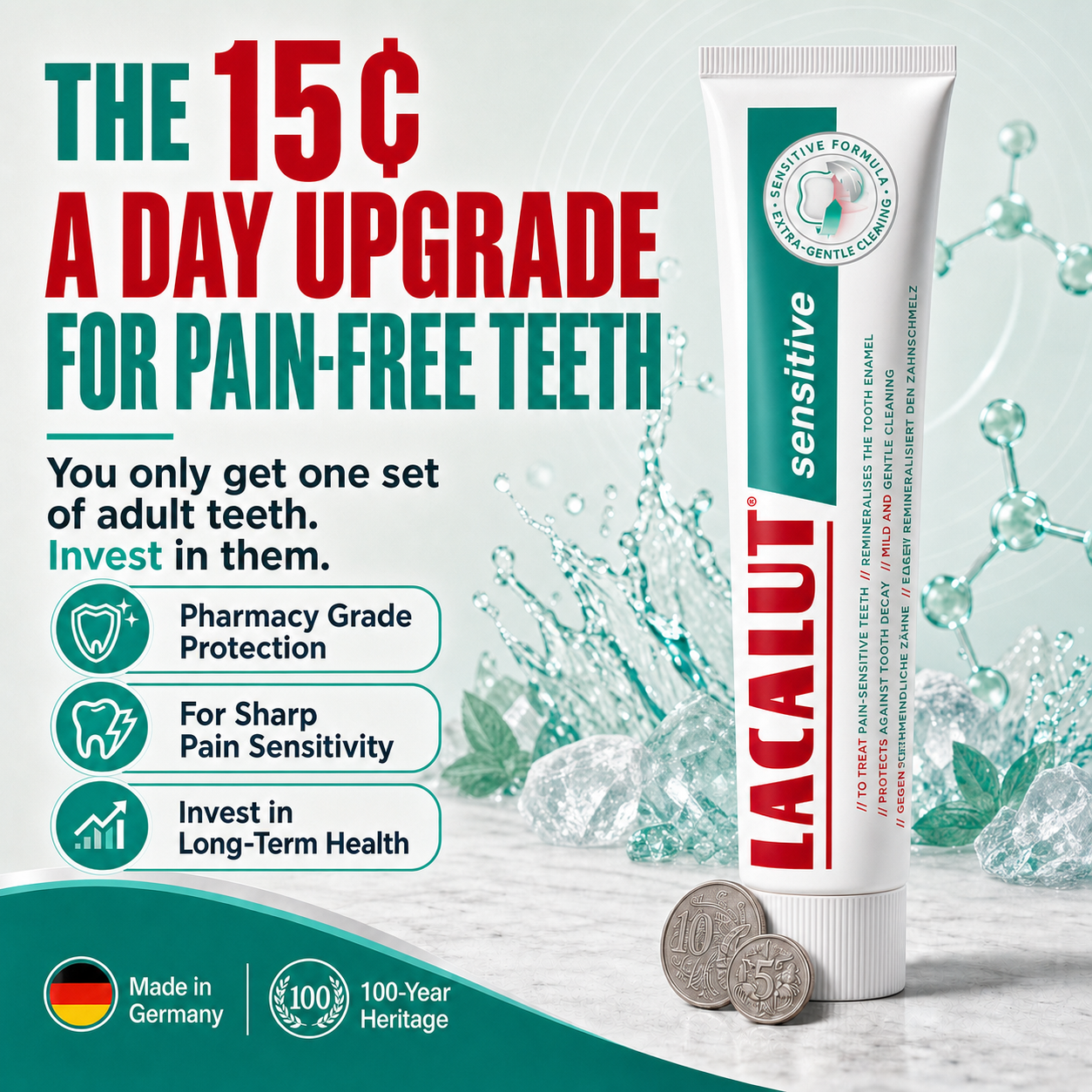 LACALUT® SENSITIVE 75ml — Sensitivity Toothpaste For Sensitive Teeth (view 8)
