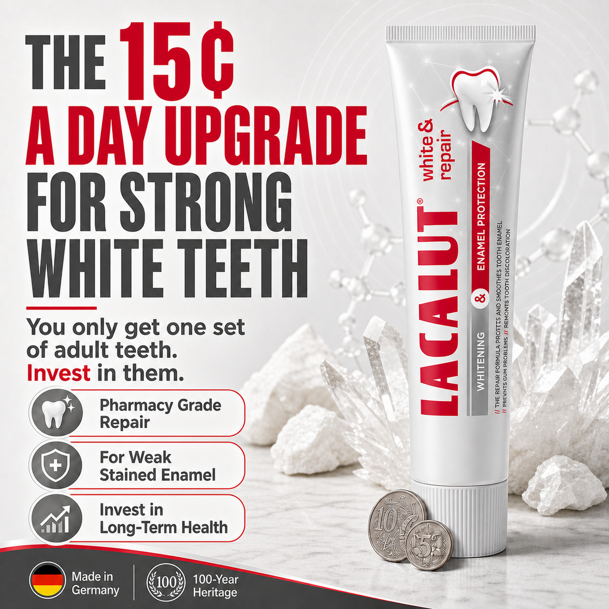 LACALUT® WHITE & REPAIR 75ml — Whitening Toothpaste For Enamel Repair (view 8)