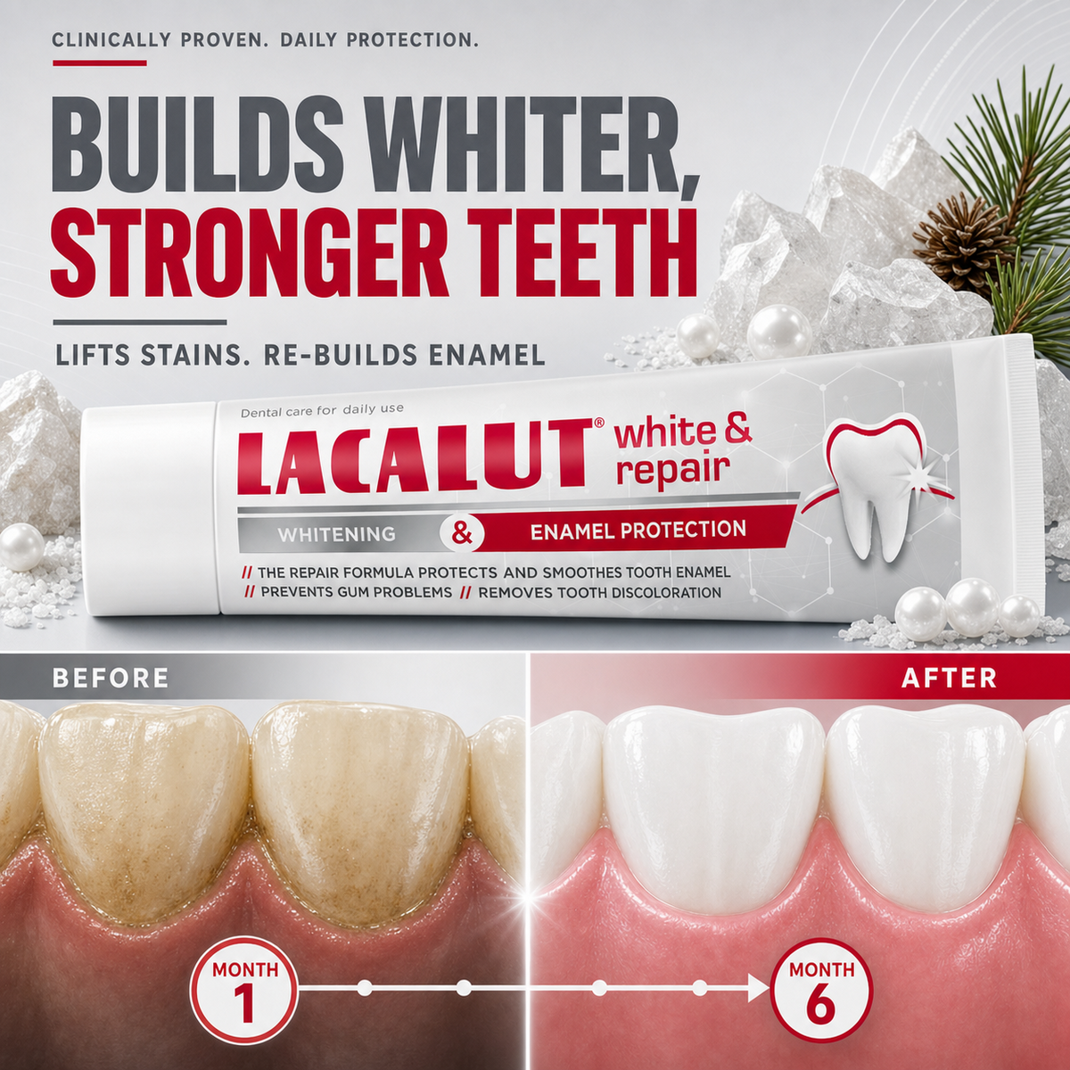 LACALUT® WHITE & REPAIR 75ml — Whitening Toothpaste For Enamel Repair (view 5)