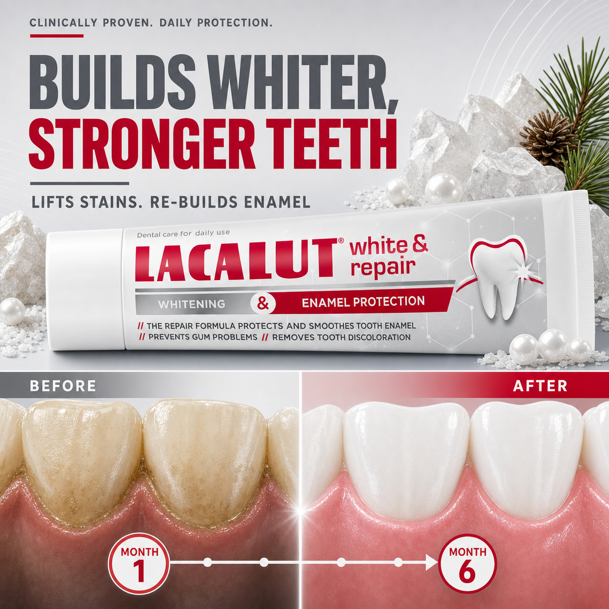 LACALUT® WHITE & REPAIR 75ml — Whitening Toothpaste For Enamel Repair (view 5)