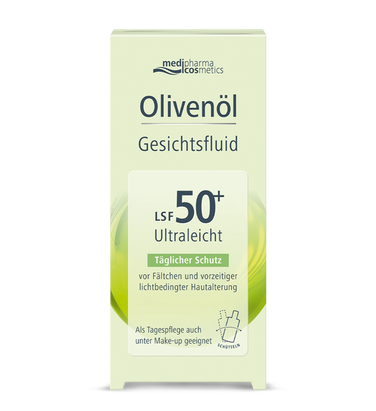 Olive oil facial fluid SPF 50+  | Medipharma Cosmetics® 50ml