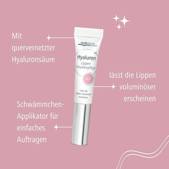 Hyaluronic acid lip volumizing cream rosé  | Medipharma Cosmetics® 7ml