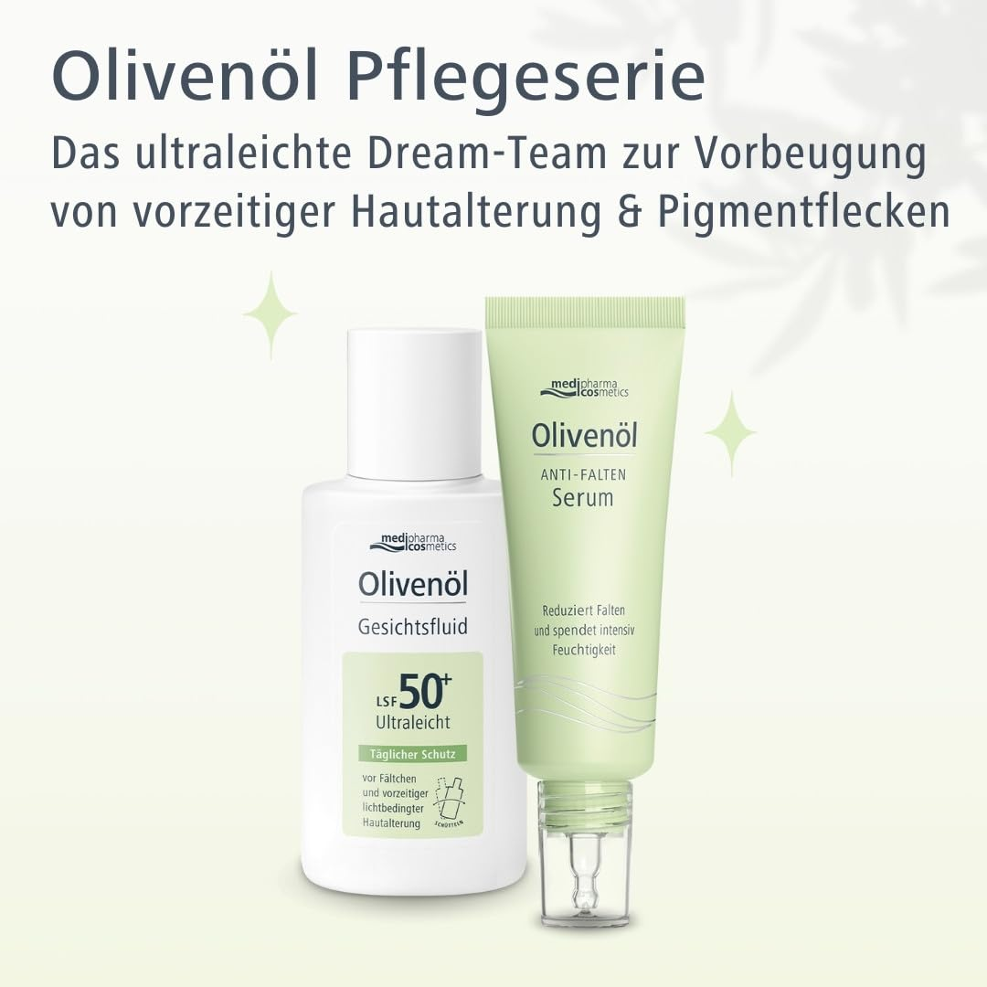 Olive oil Anti-Wrinkle Moisturising Serum  | Medipharma Cosmetics® 30ml