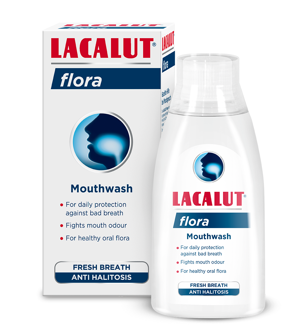 Wholesale Carton - 12 x LACALUT® FLORA Mouthwash 300ml Bottle