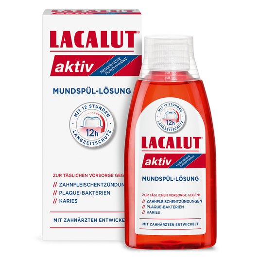 LACALUT® AKTIV Anti-Gingivitis Mouthwash For Gum Disease - 50ml Bottles