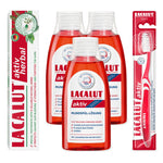 LACALUT AKTIV Herbal 3-Part Kit - toothpaste, mouthwash and toothbrush