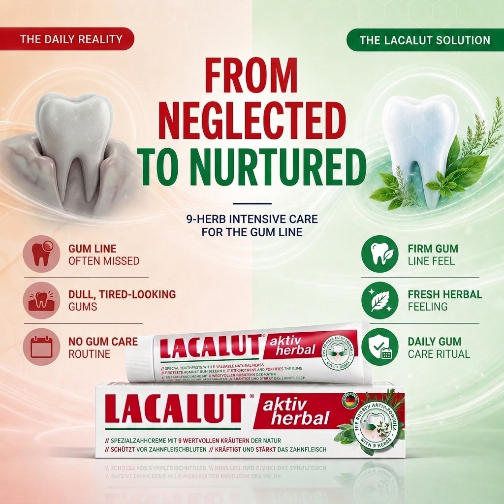 LACALUT HERBAL German toothpaste 75ml with botanical blend — view 2