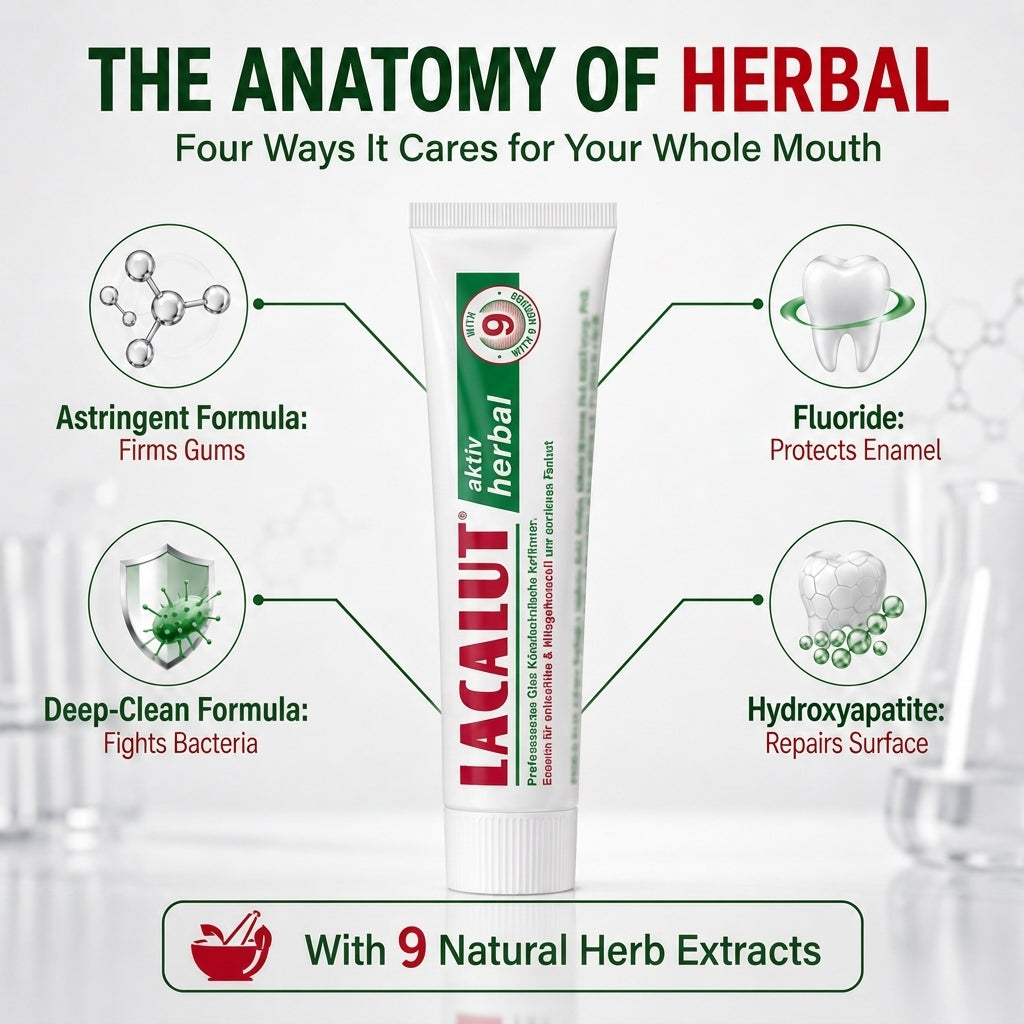 LACALUT HERBAL German toothpaste 75ml with botanical blend — view 5