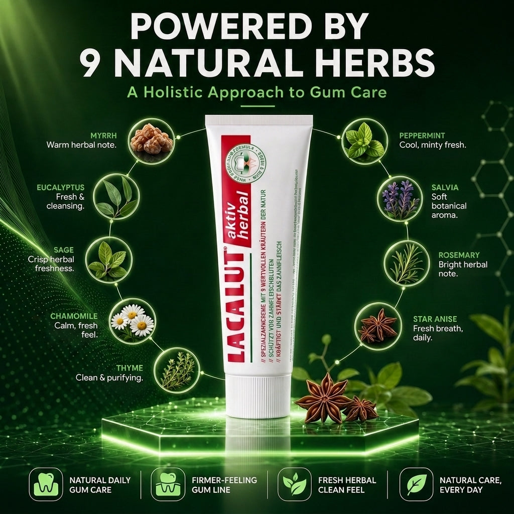 LACALUT HERBAL German toothpaste 75ml with botanical blend — view 3