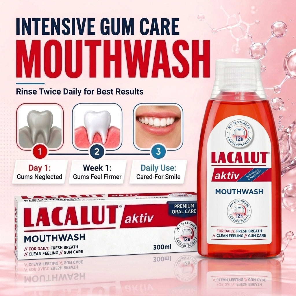LACALUT AKTIV gum-care mouthwash 300ml — view 5