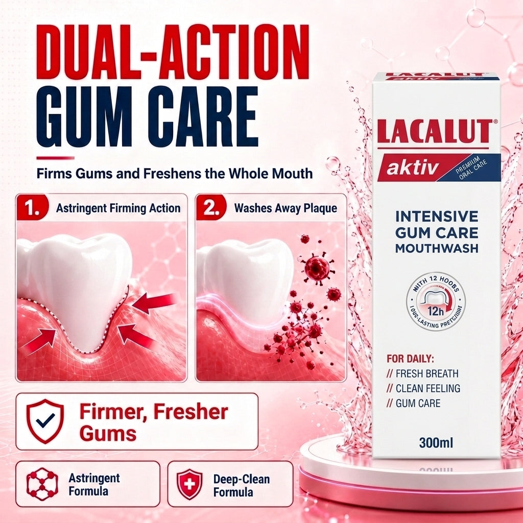 LACALUT AKTIV gum-care mouthwash 300ml — view 3