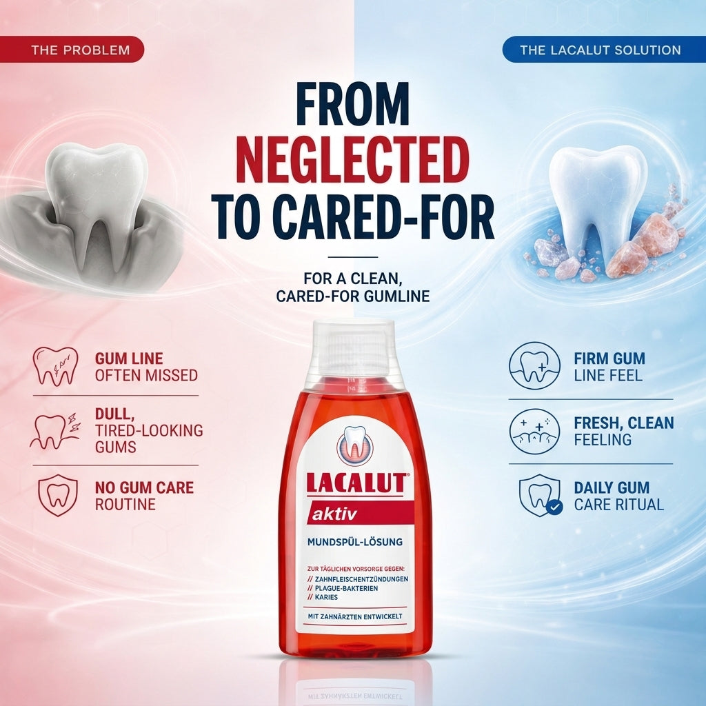 LACALUT AKTIV gum-care mouthwash 300ml — view 2