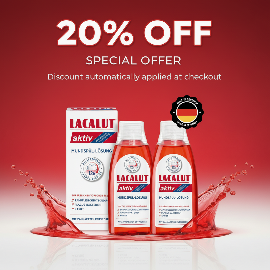 LACALUT AKTIV Mouthwash 20% Off Square