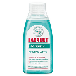 Sensitivity Mouthwash For Sensitive Teeth | Soothes Sharp Pain & Cold Sensitivity | LACALUT® SENSITIVE Mouthwash 300ml Bottle