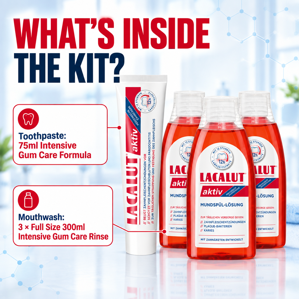 Intensive 2-Part Gum-Care Duo | LACALUT® AKTIV 2-Part Kit