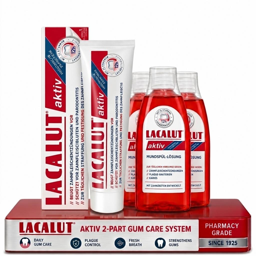 Intensive 2-Part Gum-Care Duo | LACALUT® AKTIV 2-Part Kit