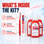 LACALUT AKTIV complete gum-care kit with toothpaste, toothbrush and mouthwash — view 2